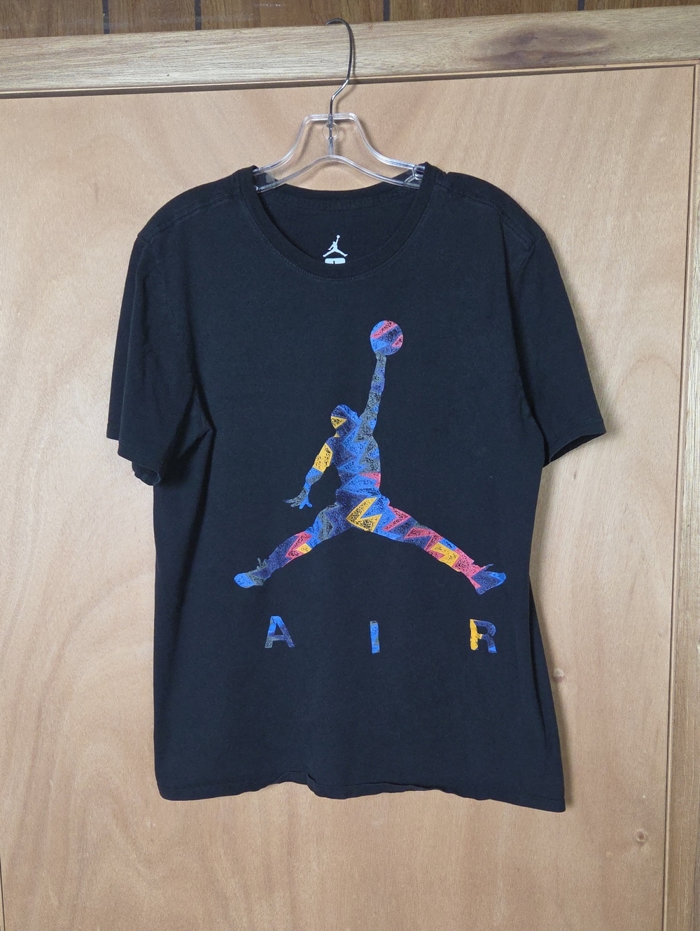 Nike Black Tee with Multicolor Jumpman Graphic